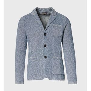 Paul Stuart Marled Sweater Jacket in Denim